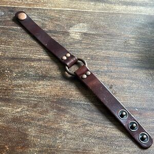 Faux leather bracelet